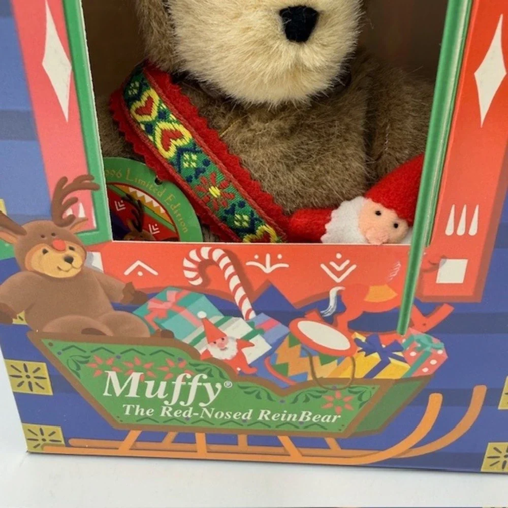 Muffy VanderBear 1996 Limited‎ Edition Muffy the Red-Nosed ReinBear NIB